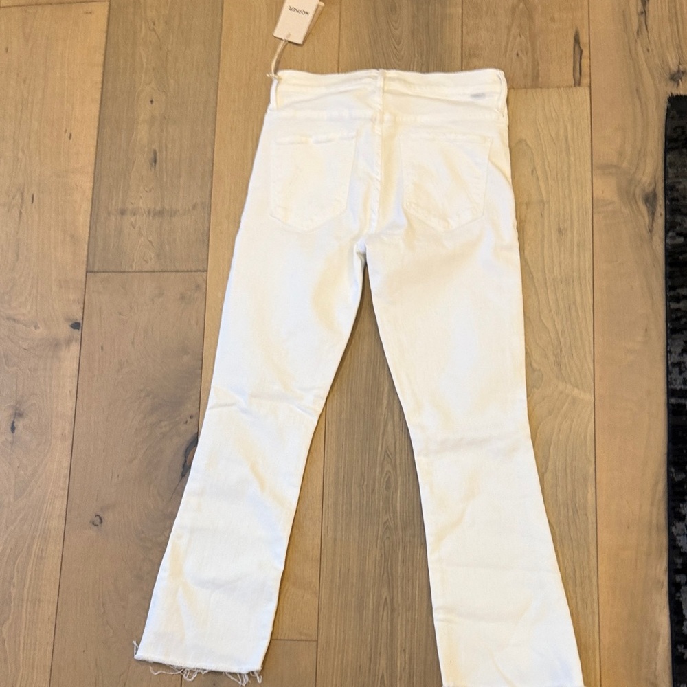 Mother Insider crop step fray jeans